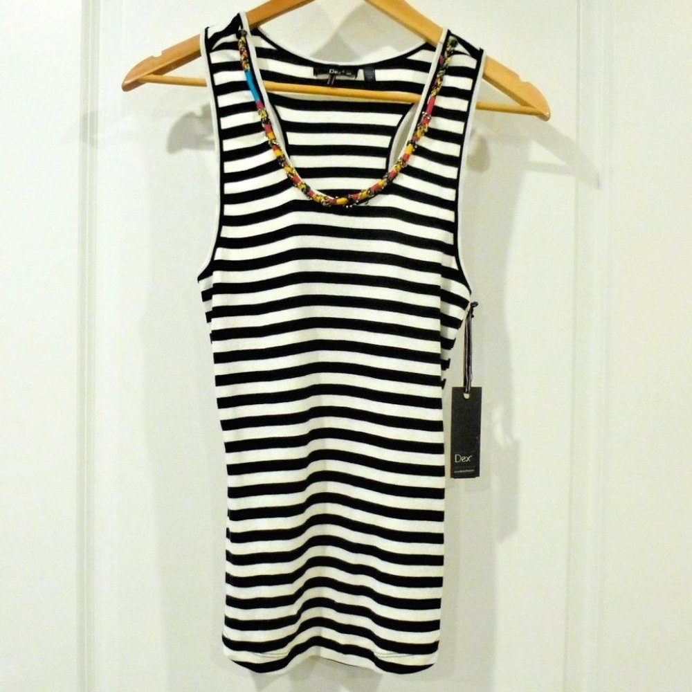 Nwt Dex Boho Necklace Scoop Neck Tank